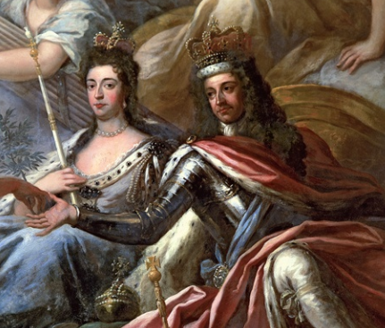 Paired depiction of William and Mary